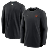 Baltimore Orioles Authentic Collection Logo Performance Long Sleeve T-Shirt - Black | Nike