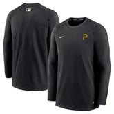 Pittsburgh Pirates Authentic Collection Logo Performance Long Sleeve T-Shirt - Black | Nike