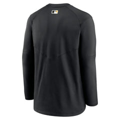 Pittsburgh Pirates Authentic Collection Logo Performance Long Sleeve T-Shirt - Black | Nike