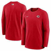 Cincinnati Reds Authentic Collection Logo Performance Long Sleeve T-Shirt - Red | Nike