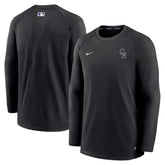 Colorado Rockies Authentic Collection Logo Performance Long Sleeve T-Shirt - Black | Nike