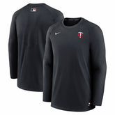 Minnesota Twins Authentic Collection Logo Performance Long Sleeve T-Shirt - Navy | Nike