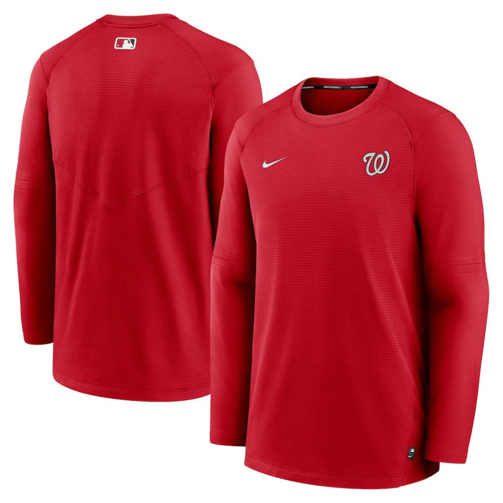 Washington Nationals Authentic Collection Logo Performance Long Sleeve T-Shirt - Red | Nike
