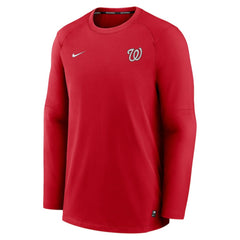 Washington Nationals Authentic Collection Logo Performance Long Sleeve T-Shirt - Red | Nike