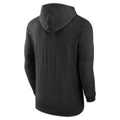 Baltimore Orioles Authentic Collection Lightweight Dri-FIT Hooded Pullover - Heather Black | Nike