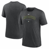 Milwaukee Brewers Authentic Collection Early Work Tri-Blend Performance T-Shirt - Heather Charcoal | Nike