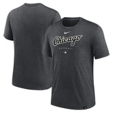 Chicago White Sox Authentic Collection Early Work Tri-Blend Performance T-Shirt - Heather Charcoal | Nike