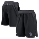 Colorado Rockies Authentic Collection Flex Vent Performance Shorts - Black | Nike