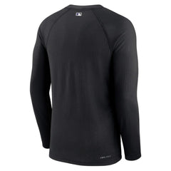 Colorado Rockies Authentic Collection Game Raglan Performance Long Sleeve T-Shirt - Black | Nike