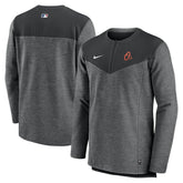 Baltimore Orioles Authentic Collection Game Time Performance Half-Zip Top - Black | Nike