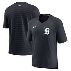 Detroit Tigers Authentic Collection Pregame Raglan Performance V-Neck T-Shirt - Navy | Nike