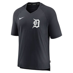 Detroit Tigers Authentic Collection Pregame Raglan Performance V-Neck T-Shirt - Navy | Nike