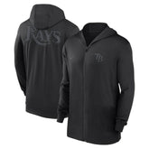 Tampa Bay Rays Authentic Collection Travel Performance Lightweight Full-Zip Hoodie - Black | Nike