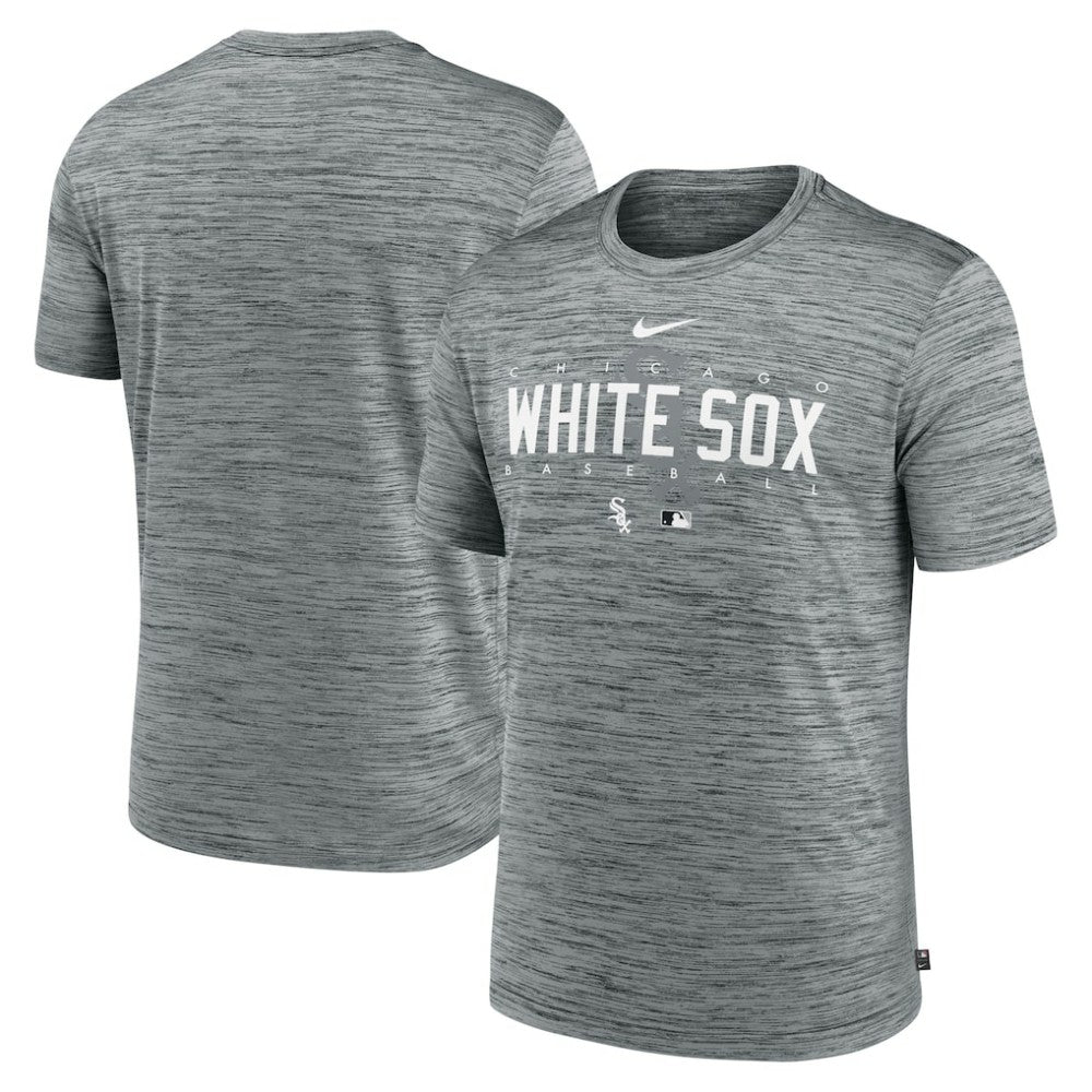Chicago White Sox Authentic Collection Velocity Performance Practice T-Shirt - Heather Gray | Nike