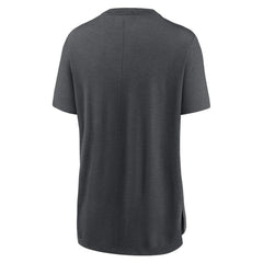 Miami Marlins Women's Authentic Collection Early Work Tri-Blend T-Shirt - Heather Charcoal | Nike