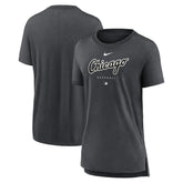 Chicago White Sox Women's Authentic Collection Early Work Tri-Blend T-Shirt - Heather Charcoal | Nike