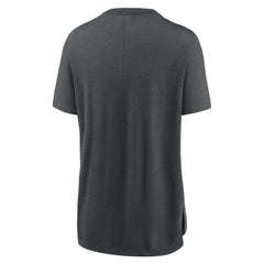 Minnesota Twins Women's Authentic Collection Early Work Tri-Blend T-Shirt - Heather Charcoal | Nike