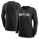 Chicago White Sox Women's Authentic Collection Legend Performance Long Sleeve T-Shirt - Black | Nike