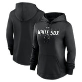 Chicago White Sox Women's Authentic Collection Pregame Performance Pullover Hoodie - Black | Nike