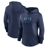 Tampa Bay Rays Women's Authentic Collection Pregame Performance Pullover Hoodie - Navy | Nike