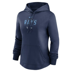 Tampa Bay Rays Women's Authentic Collection Pregame Performance Pullover Hoodie - Navy | Nike