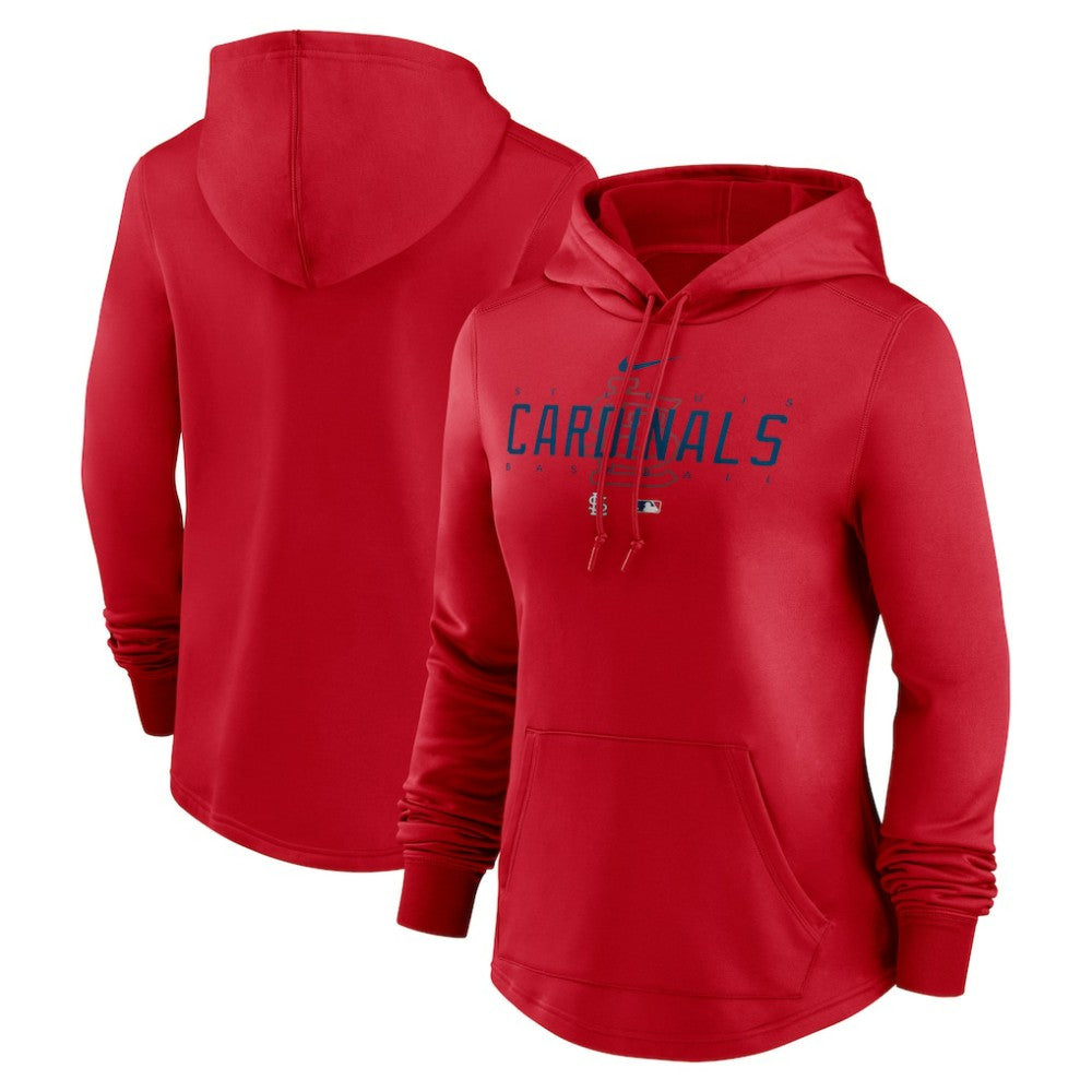 St. Louis Cardinals Women's Authentic Collection Pregame Performance Pullover Hoodie - Red | Nike