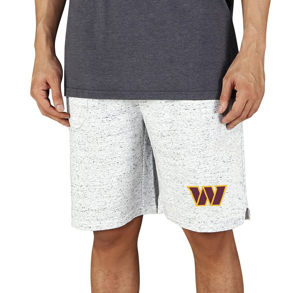 Washington Commanders Concepts Sport Logo Throttle Knit Jam Shorts - White/Charcoal cheap