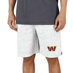Washington Commanders Concepts Sport Logo Throttle Knit Jam Shorts - White/Charcoal cheap