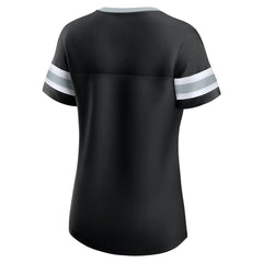 Las Vegas Raiders Women's Plus Size Original State Lace-Up T-Shirt - Black cheap