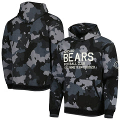 Chicago Bears The Wild Collective Camo Pullover Hoodie - Black online