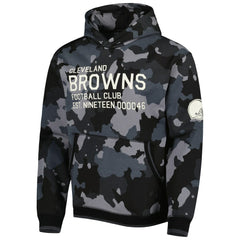 Cleveland Browns The Wild Collective Camo Pullover Hoodie - Black online
