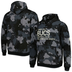 Tampa Bay Buccaneers The Wild Collective Camo Pullover Hoodie - Black cheap