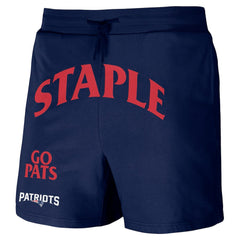 New England Patriots NFL x Staple Throwback Vintage Wash Fleece Shorts - Navy sale