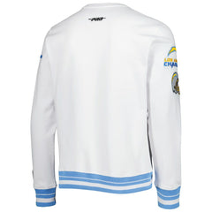 LA Chargers Pro Standard White Mash Up Pullover Sweatshirt online
