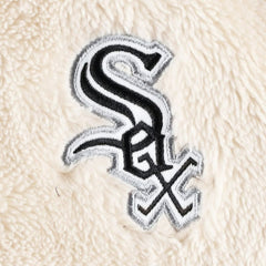 Chicago White Sox G-III 4Her by Carl Banks Women's Shuffle It Raglan Full-Zip Hoodie - Oatmeal/Black