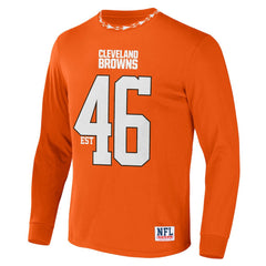 Cleveland Browns NFL x Staple Core Team Long Sleeve T-Shirt - Orange discount