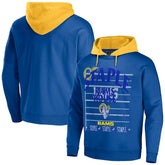 Los Angeles Rams NFL x Staple Throwback Vintage Wash Pullover Hoodie - Navy sale