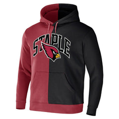 Arizona Cardinals NFL x Staple Split Logo Pullover Hoodie - Cardinal discount