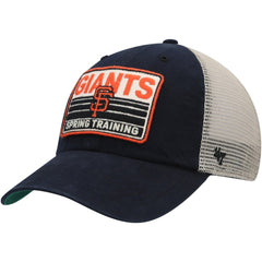 San Francisco Giants Four Stroke Clean Up Trucker Snapback Hat - Black/Tan | 47 brand