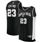 Zach Collins San Antonio Spurs Fast Break Replica Jersey - Icon Edition - Black | Fanatics sale