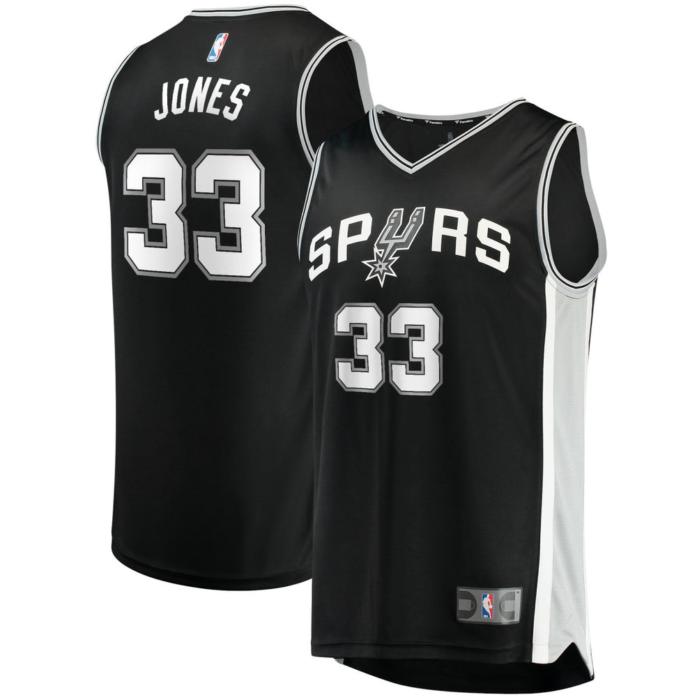 Tre Jones San Antonio Spurs Fast Break Replica Jersey - Icon Edition - Black | Fanatics on sale
