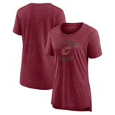 Cleveland Cavaliers Women's Heritage Tri-Blend T-Shirt sale - Heather Wine cheap