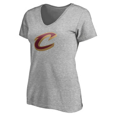 Cleveland Cavaliers Women's Primary Team Logo V-Neck T-Shirt sale - Heathered Gray outlet