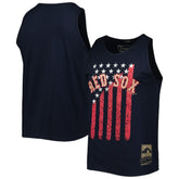 Boston Red Sox Cooperstown Collection Stars and Stripes Tank Top - Navy | Mitchell & Ness