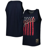 San Diego Padres Cooperstown Collection Stars and Stripes Tank Top - Navy | Mitchell & Ness
