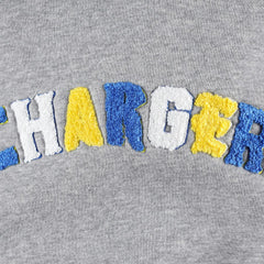 Los Angeles Chargers The Wild Collective Women's Cropped Pullover Hoodie - Gray discount