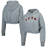 Tampa Bay Buccaneers The Wild Collective Women's Cropped Pullover Hoodie - Gray discount