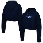 Tennessee Titans The Wild Collective Women's Cropped Pullover Hoodie - Navy for sale