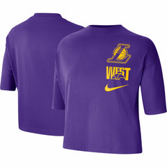 Los Angeles Lakers Women's Essential Boxy T-Shirt - Purple | Nike shop