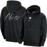 Brooklyn Nets Courtside Versus Flight Pullover Hoodie - Heather Black | Nike cheap